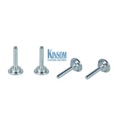 China Solid rivets with flate head step customized pins fasteners accessories zinc coating for sale