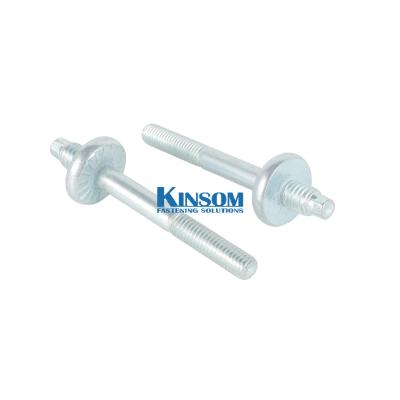 China Stud bolt with zinc coating M4-M16 steel 10B21 grade 8.8 kinsom fastener for sale