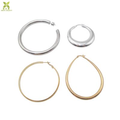 China FASHIONABLE Large Large Circle Earrings Custom Gold Plated Circle Earrings Wholesale for sale