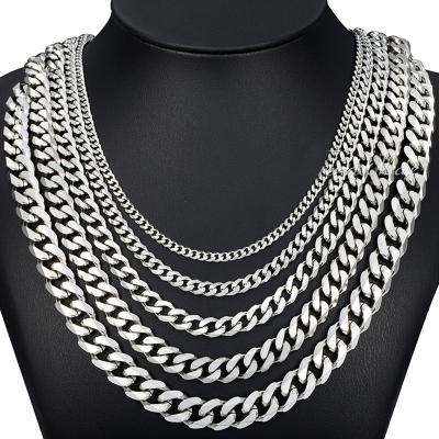 China Hiphop 18k 24k Gold Stainless Steel Necklace High Quality Chain Jewelry Men for sale