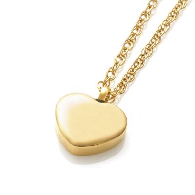 China Heart Memorial Pendant Girlfriend Urn Jewelry Cremation Pendant Necklace In Stainless Material for sale