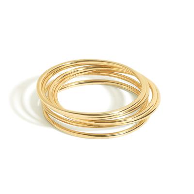 China FASHIONABLE Tasty Simple Classic Stacking Ring Set Jewelry Women Gold Tiny Stackable Rings for sale