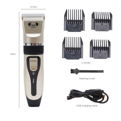 China Dogs Usb Rechargeable Electric Cat Pet Hair Trimmer Cutter Remover Grooming Razor Kit Set With Clippers Comb for sale