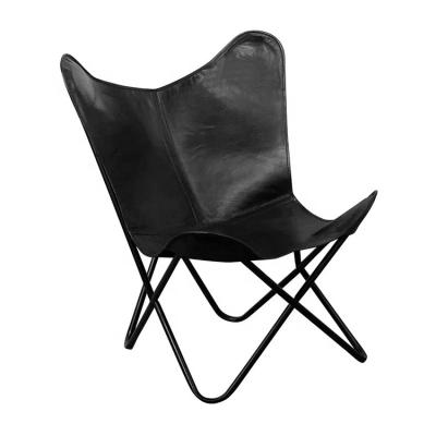 China Butterfly Chair Leisure Chair Eco - Friendly Indoor And Outdoor Waterproof Metal With Black Metal Base for sale