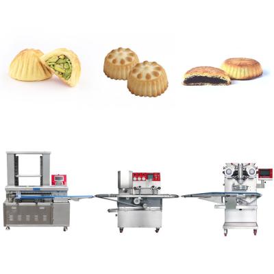 China Automatic equipment making production line press mooncake maamoul moon cake machine for sale