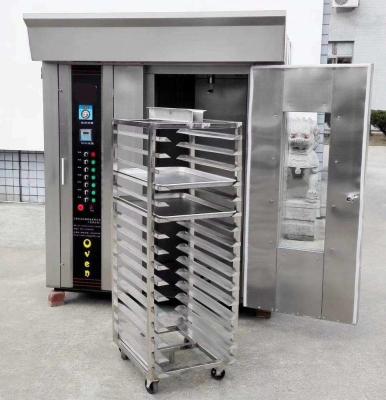 China 32Trays Rotating Bread Oven / Rotating Baking Oven Stainless Steel Gas Electric for sale