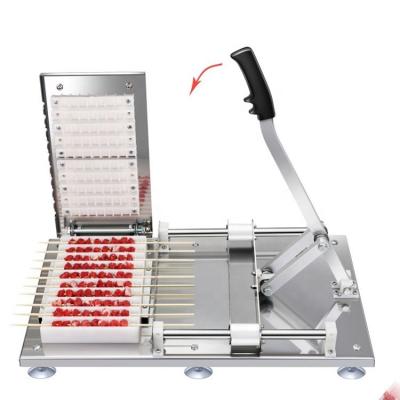 China Grill Skewers For BBQ Barbecue Chicken Bbq Kebab Skewer Machine Lamb Bbq Skewering Machine Kebab Making Machine for sale