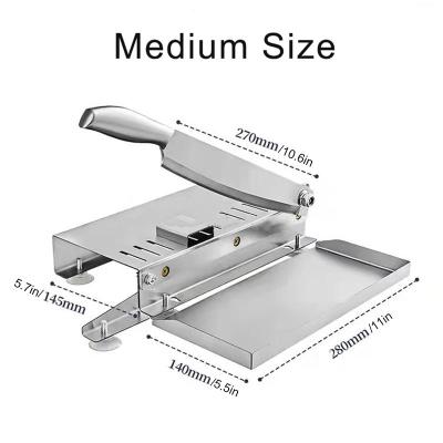 China Stainless Steel Frozen Meat Knife Chopping Ribs Frozen Meat Cutter manual meat bone cutting machine for sale