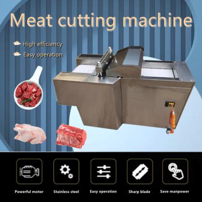 China Pork Dicer Frozen Meat Chicken Butchering Equipment Automatic Meat Cutting Machine 220V for sale