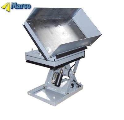 China Marco Ergonomic Hydraulic Tilt Scissor Goods Lift Table for sale