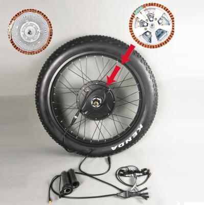 China Brushless motor zonder versnellingsbakken voor fietsmotoren van 48V 1500W Te koop