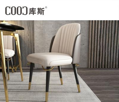 China Foshan Ergonomic Dining Room Furniture Cheap Wooden Legs Leather Upholstered Dining Chairs Modern for sale