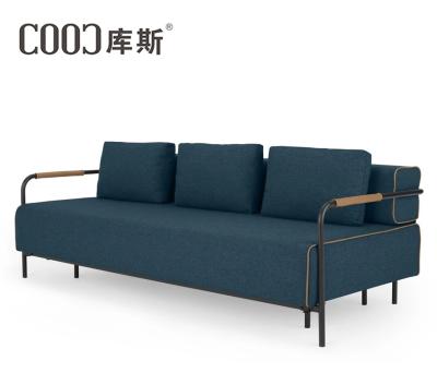 China Multifunctional Promotional High Quality Tufted Living Room Furniture Metal Frame Folding Double Foldable Sofa Bed for sale