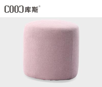 China Ottoman Velvet Stool Tufted Round Soft Stool Stool Ottoman Stool Chair Foot Stool Pink for sale