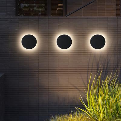 China Modern Outdoor Waterproof IP65 Garden Lamp Outdoor Wall Lamp LED Wall Light Porch Hallway Decorative Light Fixture AC85-265V 12w for sale