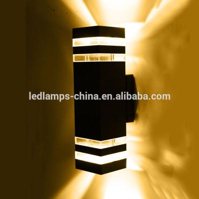 China Tempered glass led wall light fixture ip65 gu10 for sale