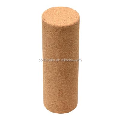 China Lightweight Wholesale Eco-Friendly 100% Cork Yoga Roller Custom Logo Durable Non Slip Waterproof Eco Friendly Soft Foam Cork Yoga for sale