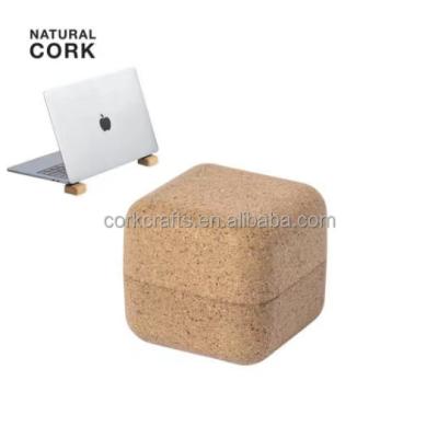 China Eco-friendly Cork Laptop Stand with Magnetic Storage Cork Laptop Stand Non-slip Laptop Pad for sale