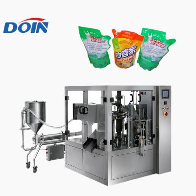 China Automatic Food Doin Premade Pouch StandUp Packaging Machine for Liquid Aseptic Milk Mineral Water Olive Oil Te koop