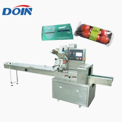 China Food Doin Horizontal Manual Dry Fresh Frozen Fruit And Vegetable Tray Automatic Packing Machine Te koop