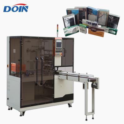 Cina Food Doin Perfume Box Machine Overwrapping Cellophane Wrapping Machine Cosmetic Condom Wrapping Machine BOPP 3D Wrapping Machine in vendita