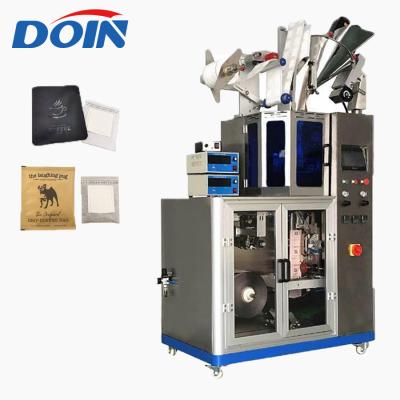 China Food Doin Bag Filling Machine Small For Tea Powder Hand Ear Drip Coffee Tea Bag Packing Machine With Inner And Outer for sale