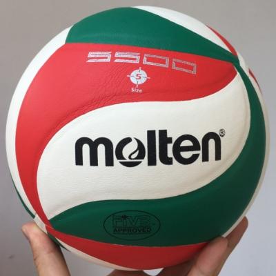 China Voleibol Voleibol Microfiber Leather Inflatable Size 5 Volleyball Molten Ball 5500 or 5000 for Training or Match for sale