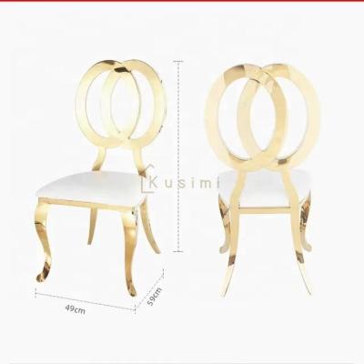 China Factory direct sales hot sale elegant style hollow back foldable home dining chairs for events for sale