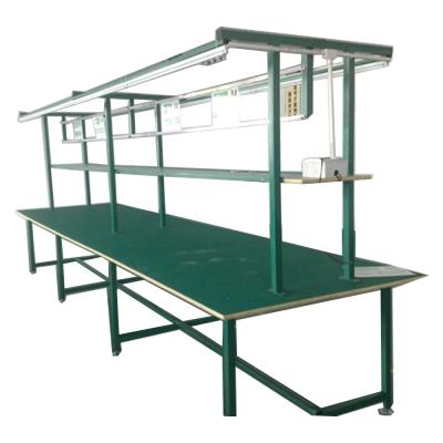 China 2018 Cheap ESD Work Assembly Desk Paint Iron Type Small Counter Workbench Assembly Line for sale