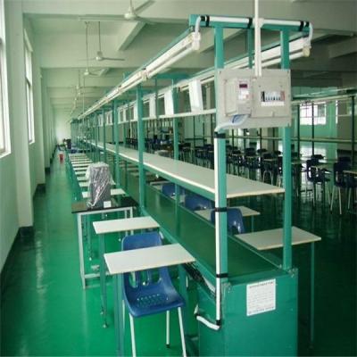 China 2017 New Heat Resistant Mobile Phone LED Lamp Bidirectional PVC Lamella Bidirectional Conveyor Customized / PU Work Table Aluminum Independent Assembly Line for sale