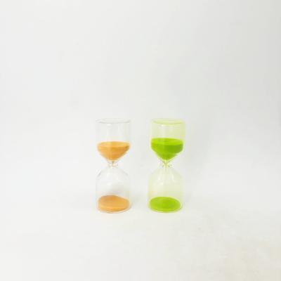 China Art Decor China Factory Colorful 1 3 5 10 Minute Sand Acrylic Clock Glass Hourglass for sale