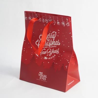 China Recyclable Custom Printed Your Own Logo Gift Craft Shopping Paper Bag With Handles for sale