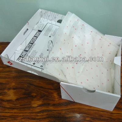 China Moisture Proof Custom Logo Printed Transparent Shoes Kraft Paper Roll for sale