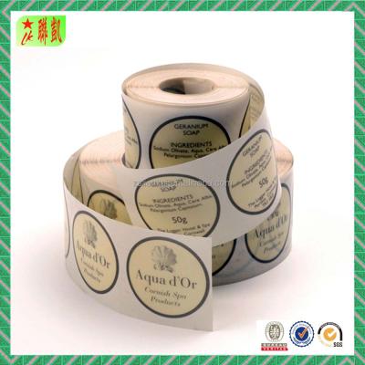 China Waterproof Custom Self Adhesive Paper Sticker Labels Printing for sale