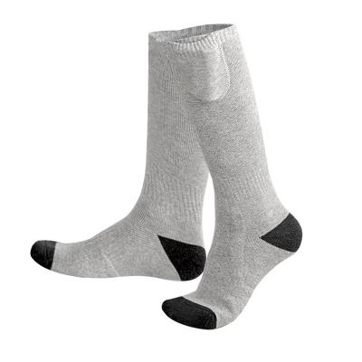 China 2020 Wholesale Men QUICK DRY Heated Heating Socks For Men Heated Sockscasual Thermal Cotton 100% Pure Color for sale