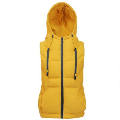 China Wholesale Breathable Lightweight Casual Outdoor Hooded Winter Collar Women Warm Vest for sale