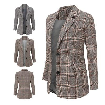 China Autumn Classic Casual Women's Spring Plaid Breathable Suits For Women for sale