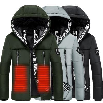 China Rechargeable Battery Waterproof Smart Infrared Passionate Winter Sustainable Men's Safety Warm Coat for sale