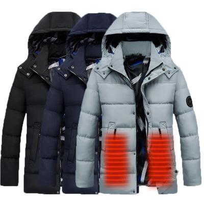 China Rechargeable Battery Sustainable Waterproof Infrared Intelligent Passionate Winter Safety Warm Coat for sale