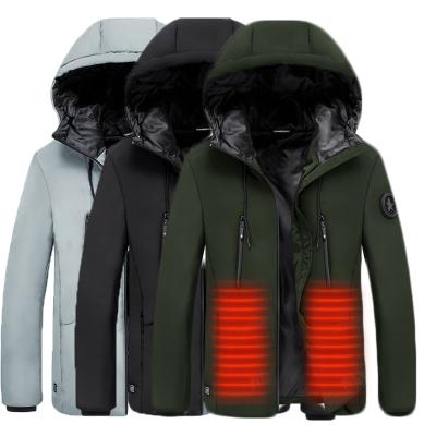 China Sustainable Men's Safety Rechargeable Battery Infrared Intelligent Passionate Waterproof Winter Warm Coat for sale