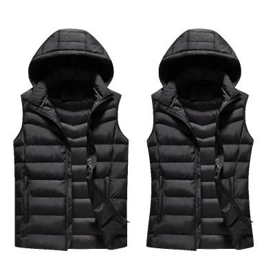 China Casual Outdoor Sport Winter Sustainable Lover's Waistcoat Warm Vest Black Jacket for sale