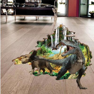 China Decorative Popular 3D Dinosaur Design Wall Sticker Animal Wall Sticker For Kids Room Decoration Decal for sale