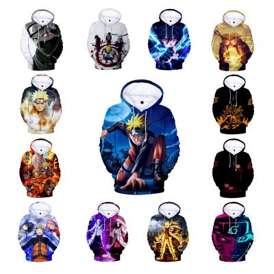 China 61 Designs XXS-4XL New Anti-Shrink 3D Anime Printing Hoodie Women/Men Itachi Uchiha Kakashi Sweatshirt for sale