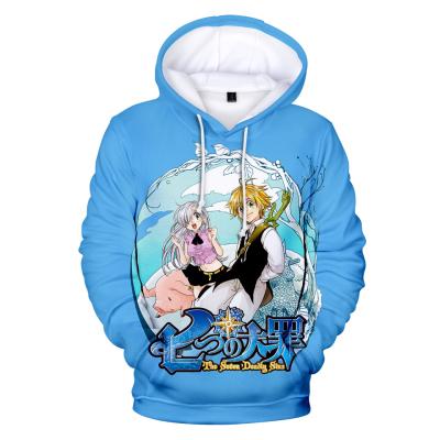 China XXS-4XL Anti-Shrink Anime Nanatsu No Taizai 3D Printing Hoodie Women/Men The Seven Deadly Sins Sweatshirt for sale