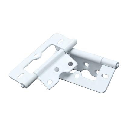 China Eco-friendly Minimalist Stainless Steel 38*76*2mm Waterproof White Butterfly Hinge for sale