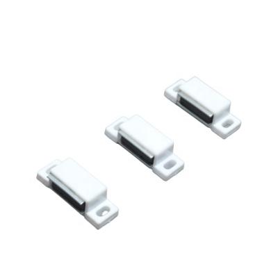 China Plastic Magnetic Window Tier Installation Hook Latch Easy Single White Door Length 45*15*13mm Long for sale