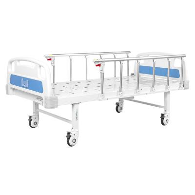 China Hosptial or Home Crank Home Hospital Bed 2 Bed Hospital Medical Equipments Elderly Lift ABS Medical Nursing Single Rocking Bed for sale