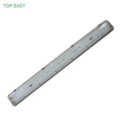 China High quality warehouse 2x18w led triproof batten linear light ABS+PC material with 2 years warranty for sale