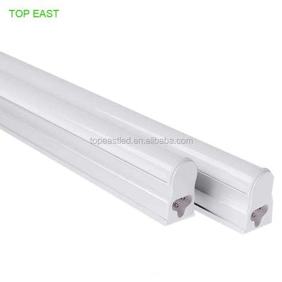 China Warehouse 100lumen per watt 1200mm 4ft 18W plastic T5 SMD 2835 led tube light integrated for sale