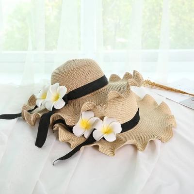 China Wholesale dobby child raffia straw cowboy beach hat fringe for sale